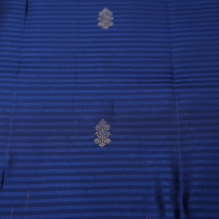 KUBERAN NAVY BLUE WITH PINK PURE SILK SAREE