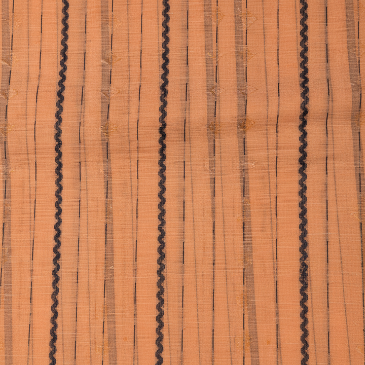 KUBERAN PALE ORANGE COTTON SAREE