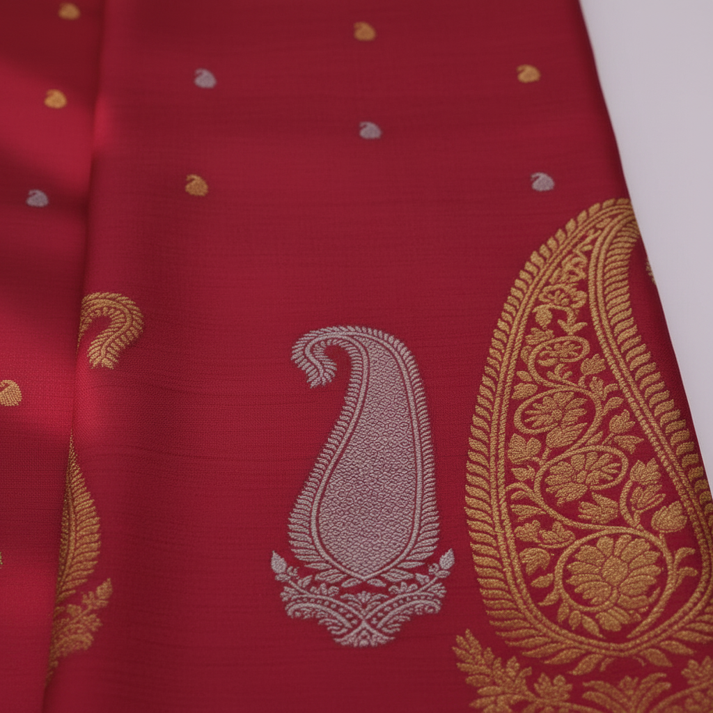 Body Fabric with Scattered Buti Pattern