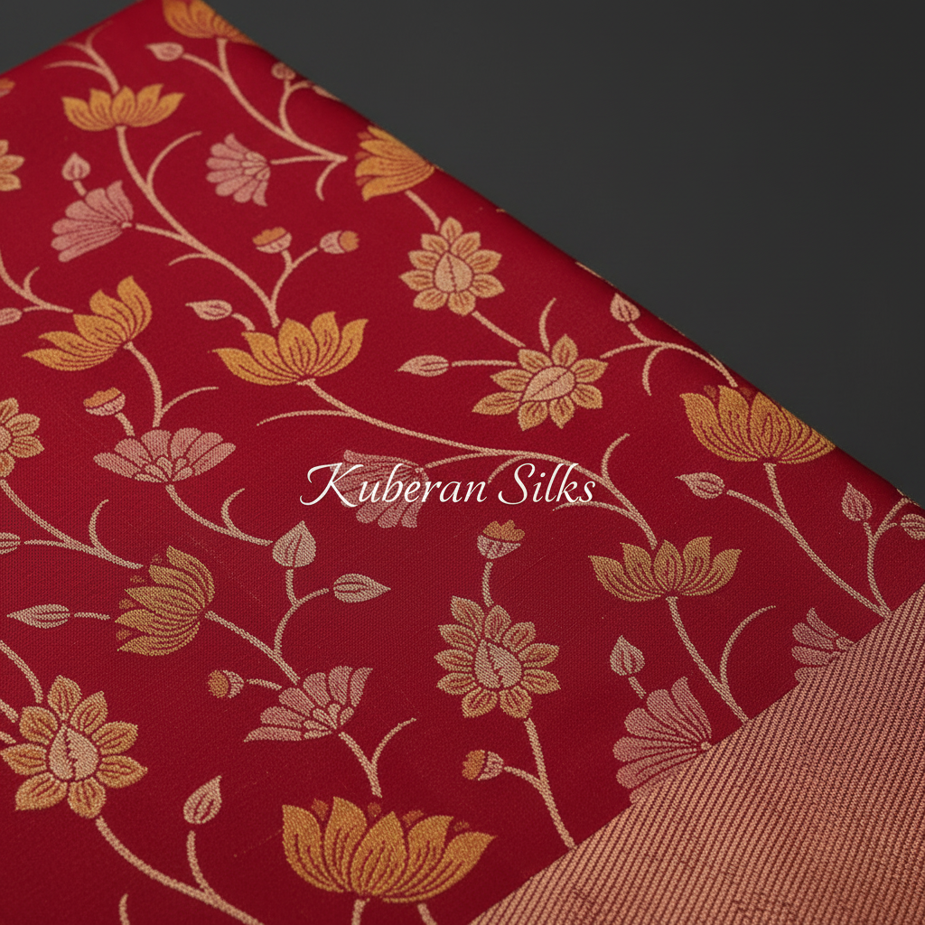 Kuberan Red Kanchipuram Silk Saree