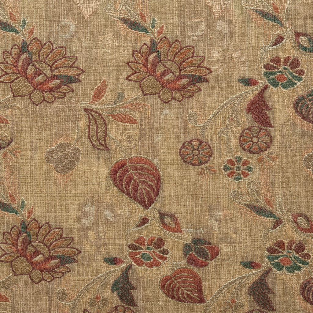 KUBERAN MEENAKARI BEIGE COTTON SAREE