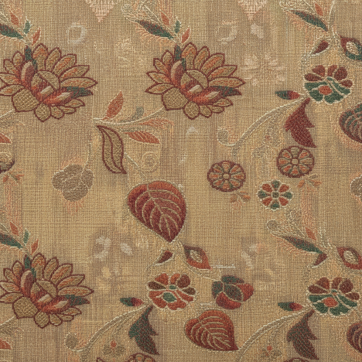 KUBERAN MEENAKARI BEIGE COTTON SAREE