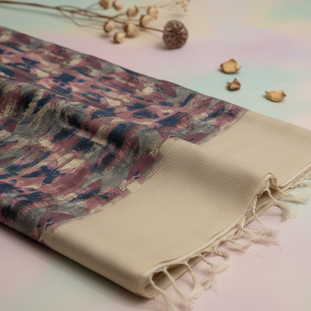 KUBERAN PINK MULTI PURE TUSSAR SILK SAREE