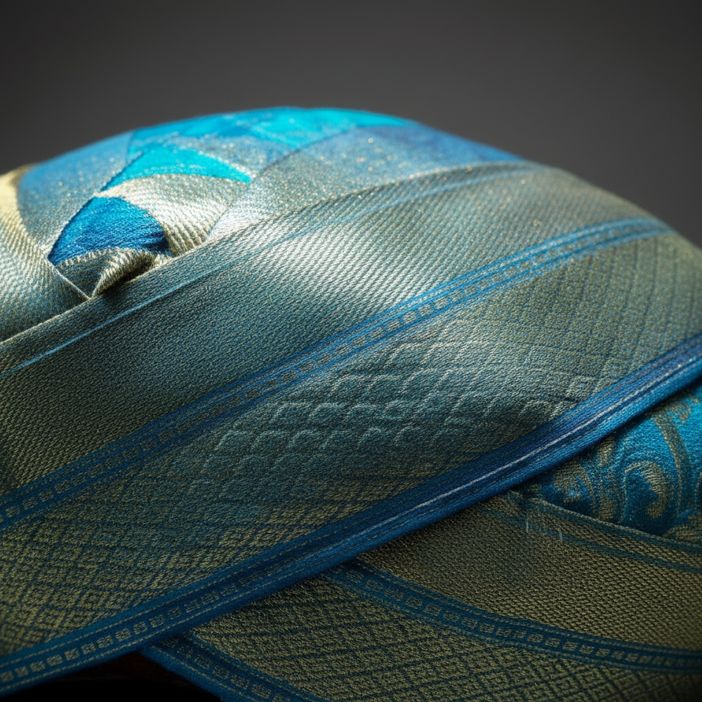 Border and zari detail