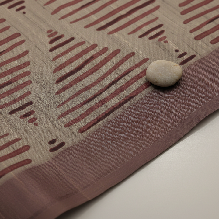 KUBERAN DARK BEIGE SEMI TUSSAR SILK SAREE