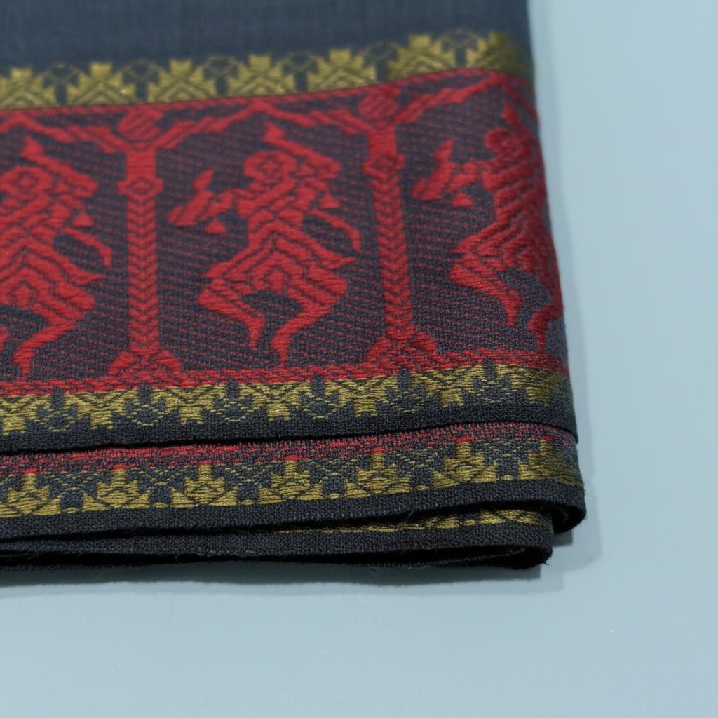 KUBERAN BLUE COTTON DANCE PRACTICE SAREE