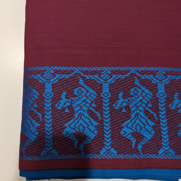 KUBERAN MAROON COTTON DANCE PRACTICE SAREE