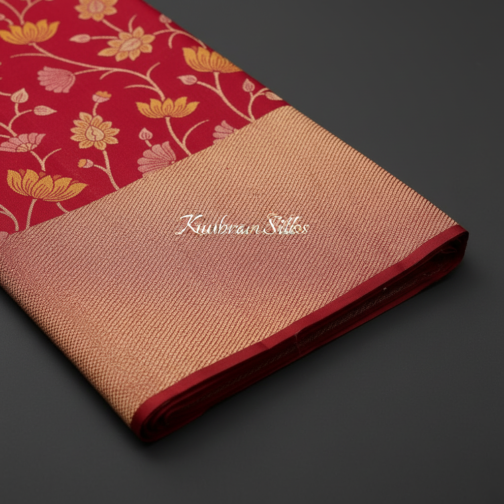 Kuberan Red Kanchipuram Silk Saree
