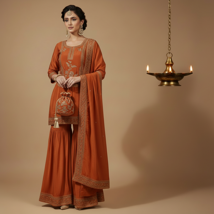 KUBERAN DESIGNER SHARARA SET