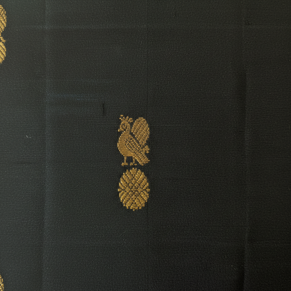 KUBERAN DARK GREEN WITH PINK PURE KANCHIPURAM SILK SAREE