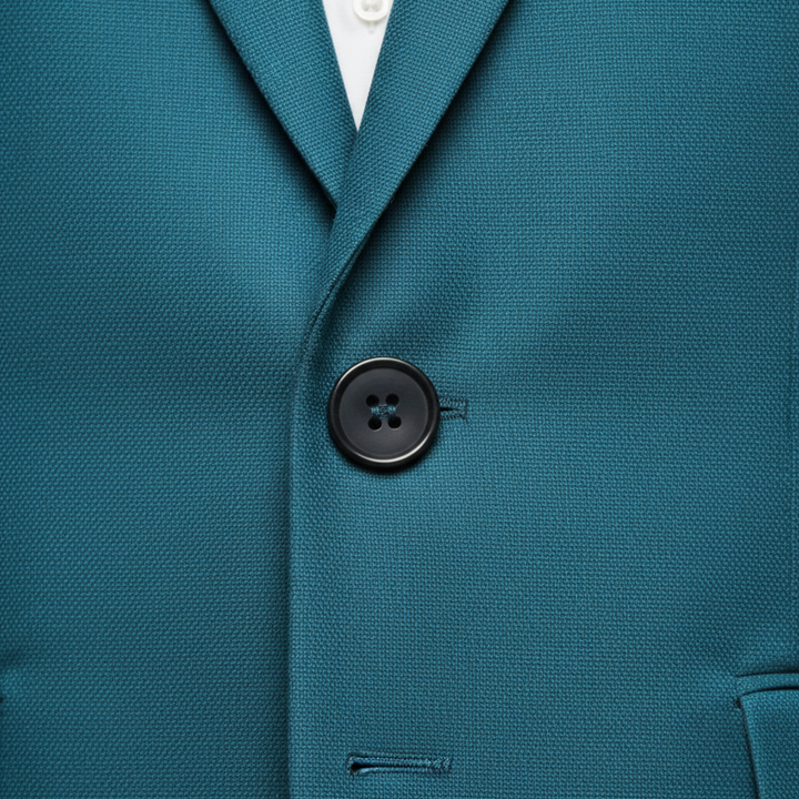 Button and buttonhole close-up