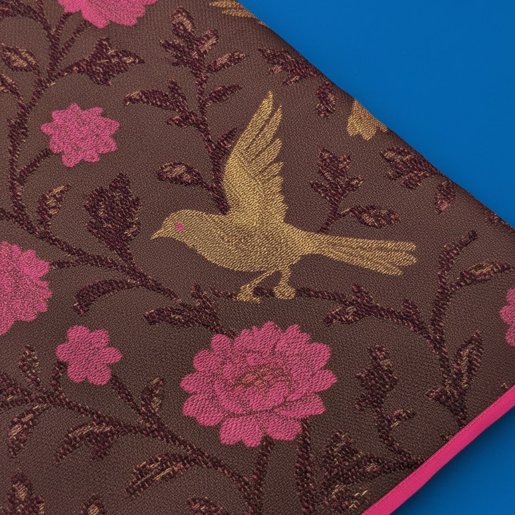 Kuberan Chocolate Brown All-Over Meenakari Kanchipuram Silk Saree