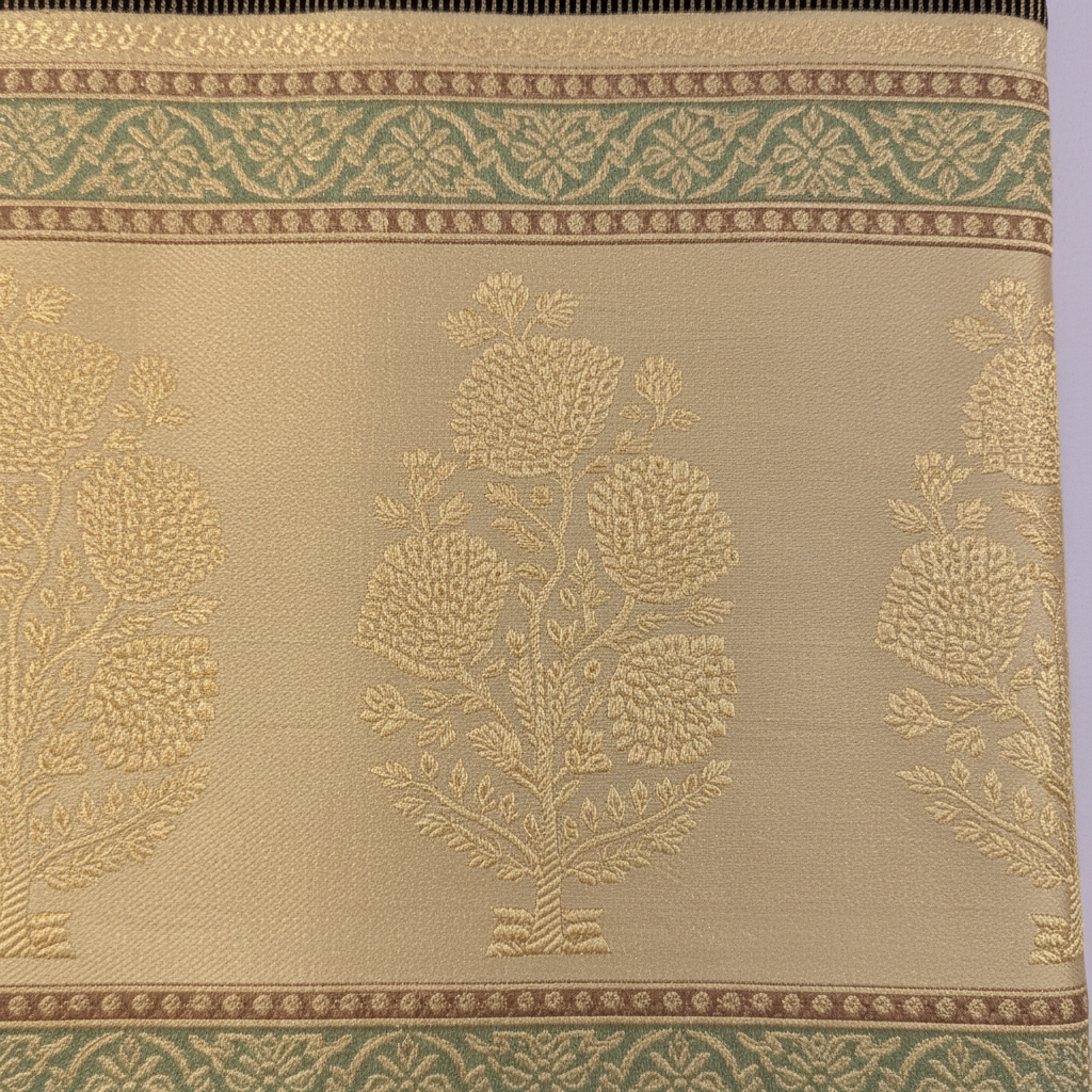 Kuberan Brown Kanchipuram Silk Saree