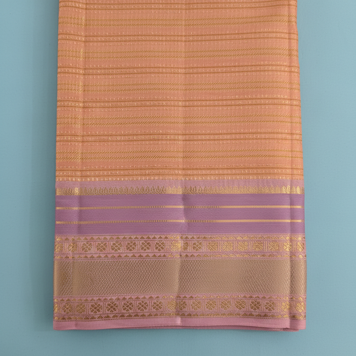 Kuberan Soft Peach Blush  Kanchipuram Silk Saree