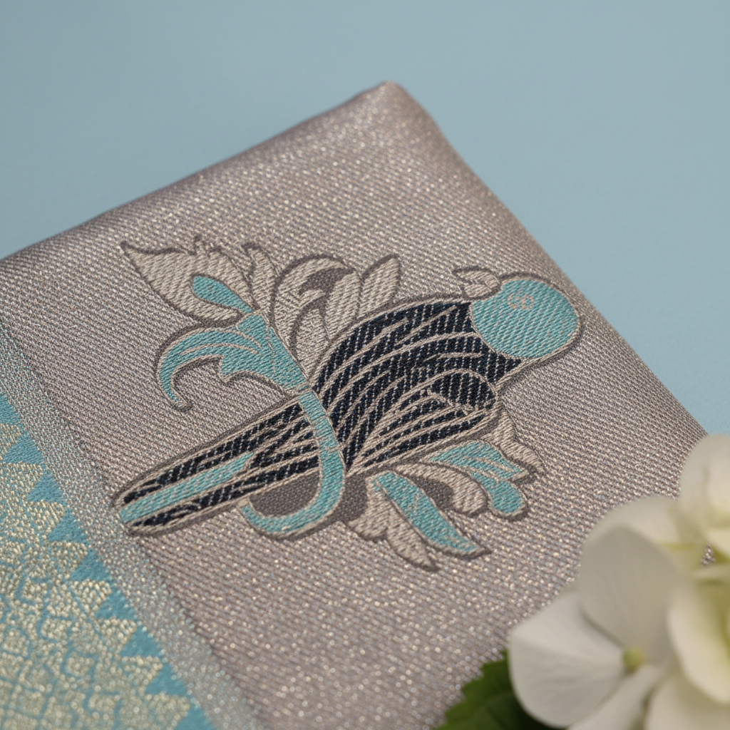KUBERAN SILVER SEMI SILK SAREE