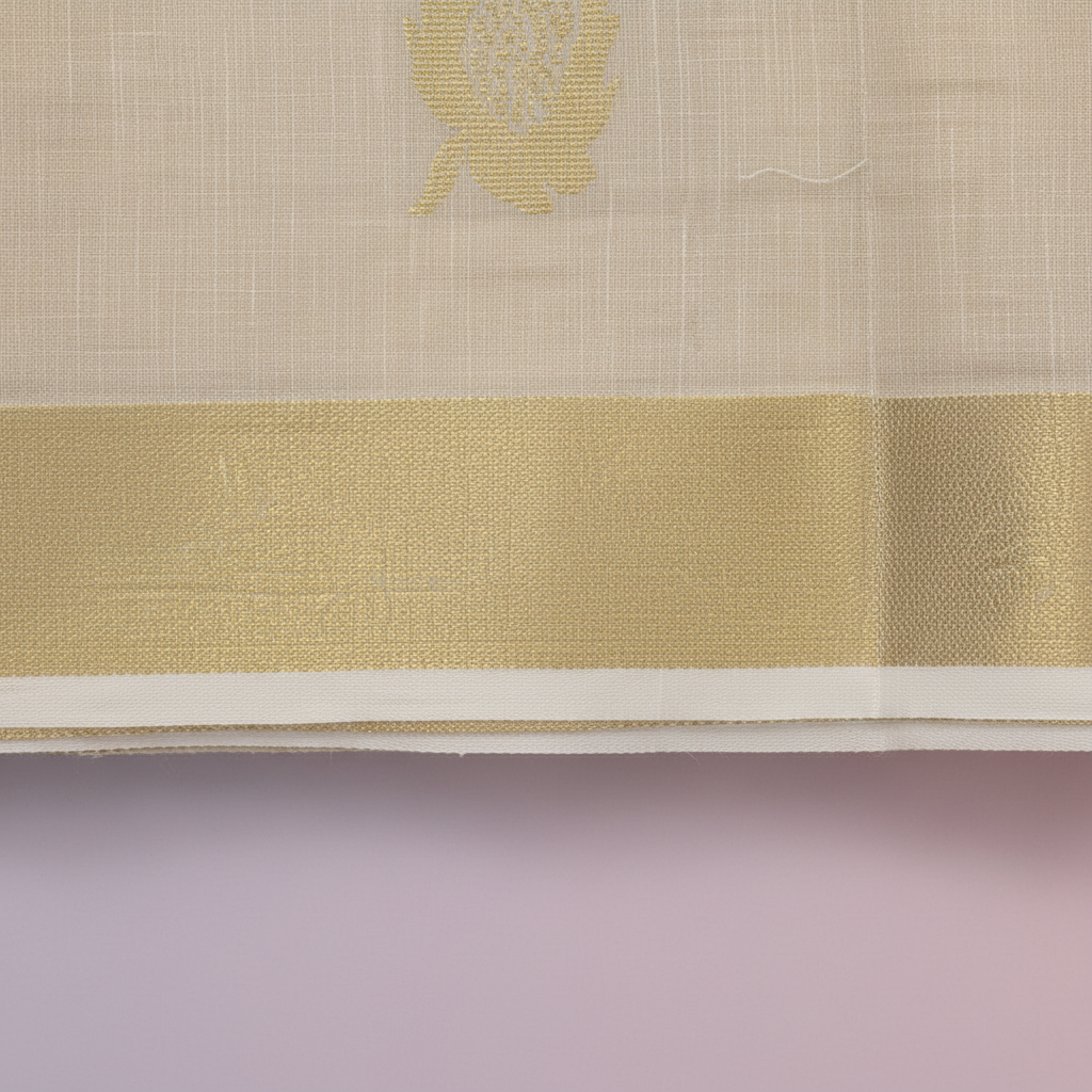KUBERAN WHITE KERALA KASAVU SAREE
