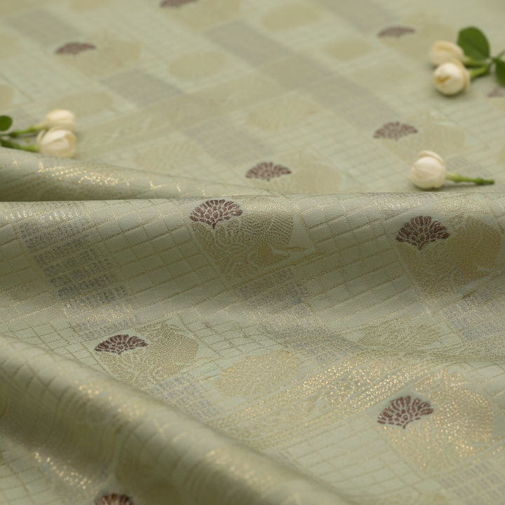 KUBERAN IVORY SEMI SILK SAREE