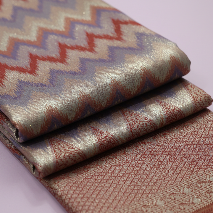 KUBERAN MULTI BROCADE SEMI SILK SAREE