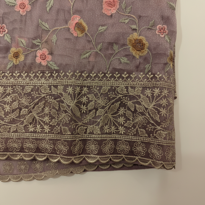 KUBERAN LAVENDER ORGANZA SAREE