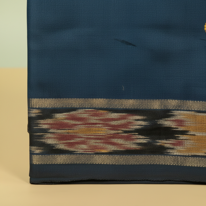KUBERAN BLUE TUSSAR SILK SAREE