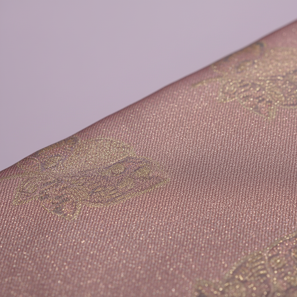KUBERAN PINK BROCADE SEMI SILK SAREE