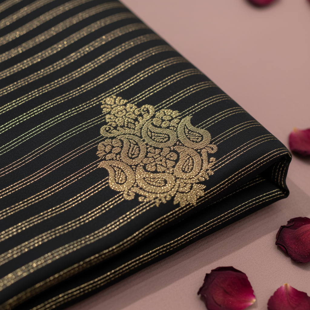 KUBERAN GREEN SEMI SILK SAREE