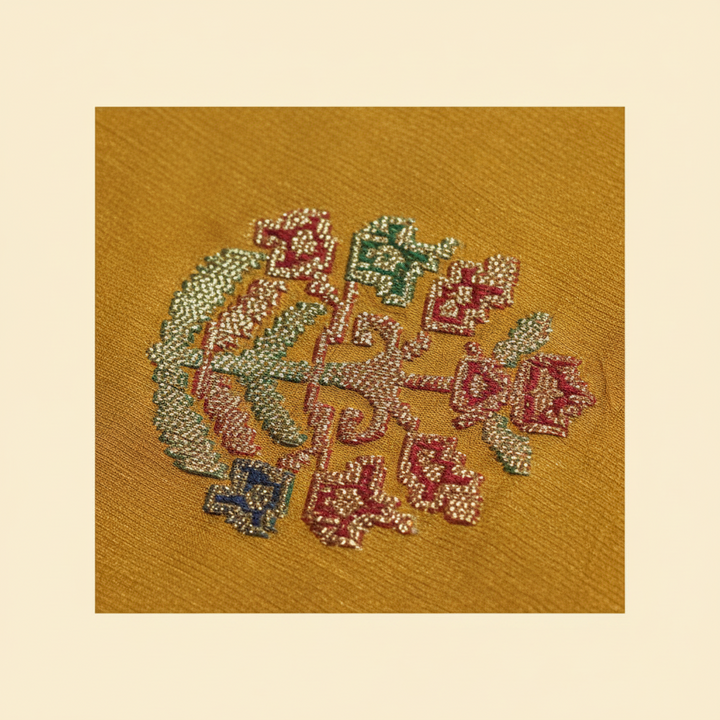 KUBERAN YELLOW  PASHMINA FANCY SAREE