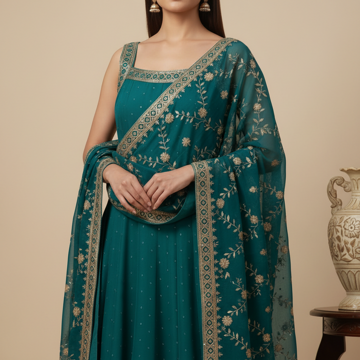 KUBERAN TEAL ANARKALI