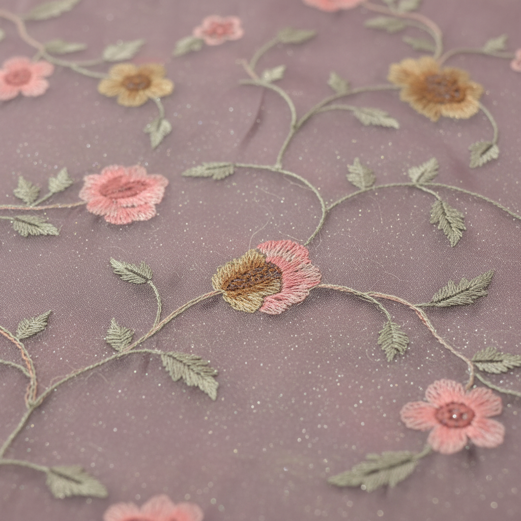 KUBERAN LAVENDER ORGANZA SAREE