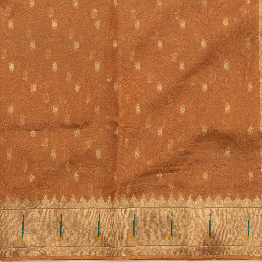 Kuberan Bronze Tissue Paithani Saree