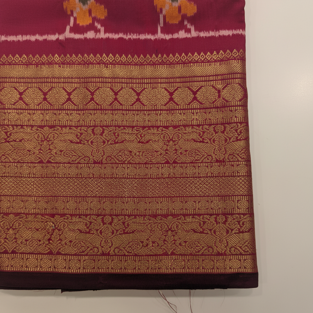 KUBERAN PINK POCHAMPALLY SILK SAREE