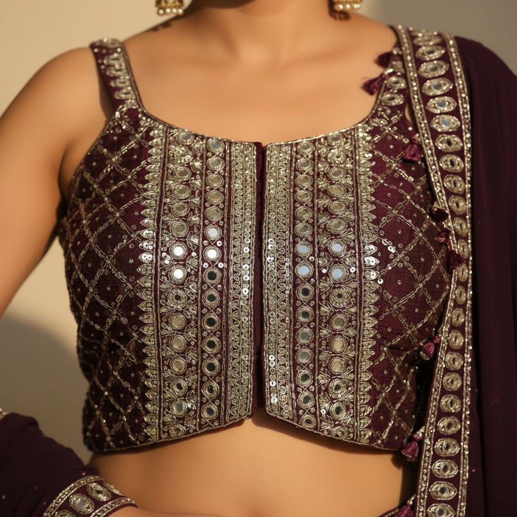 KUBERAN PURPLE PALAZZO SET