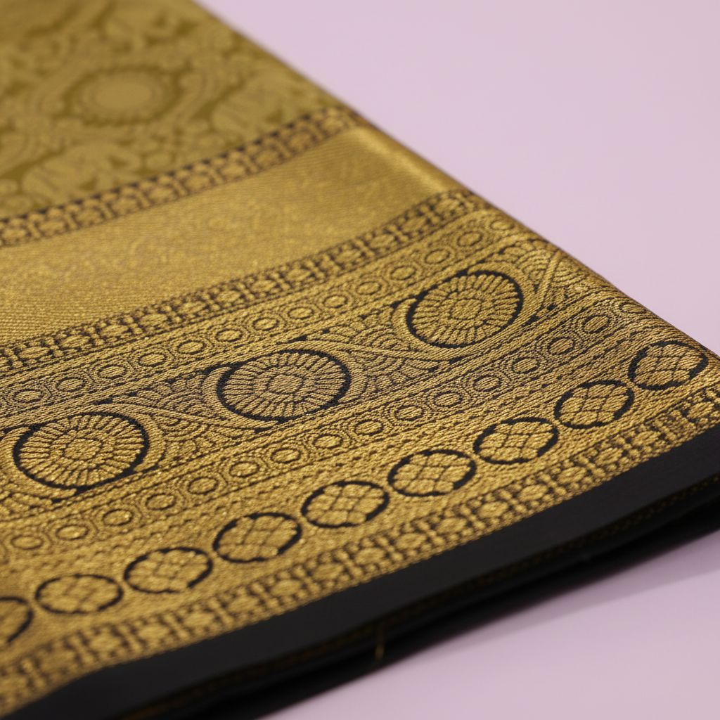 kuberan Golden green Kanchipuram Silk Saree