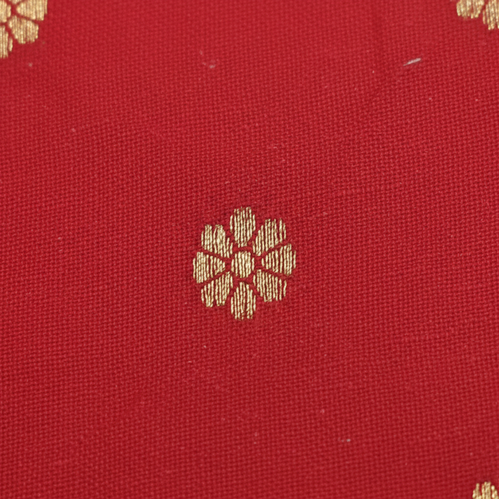 Kuberan Red Paithani Running Material