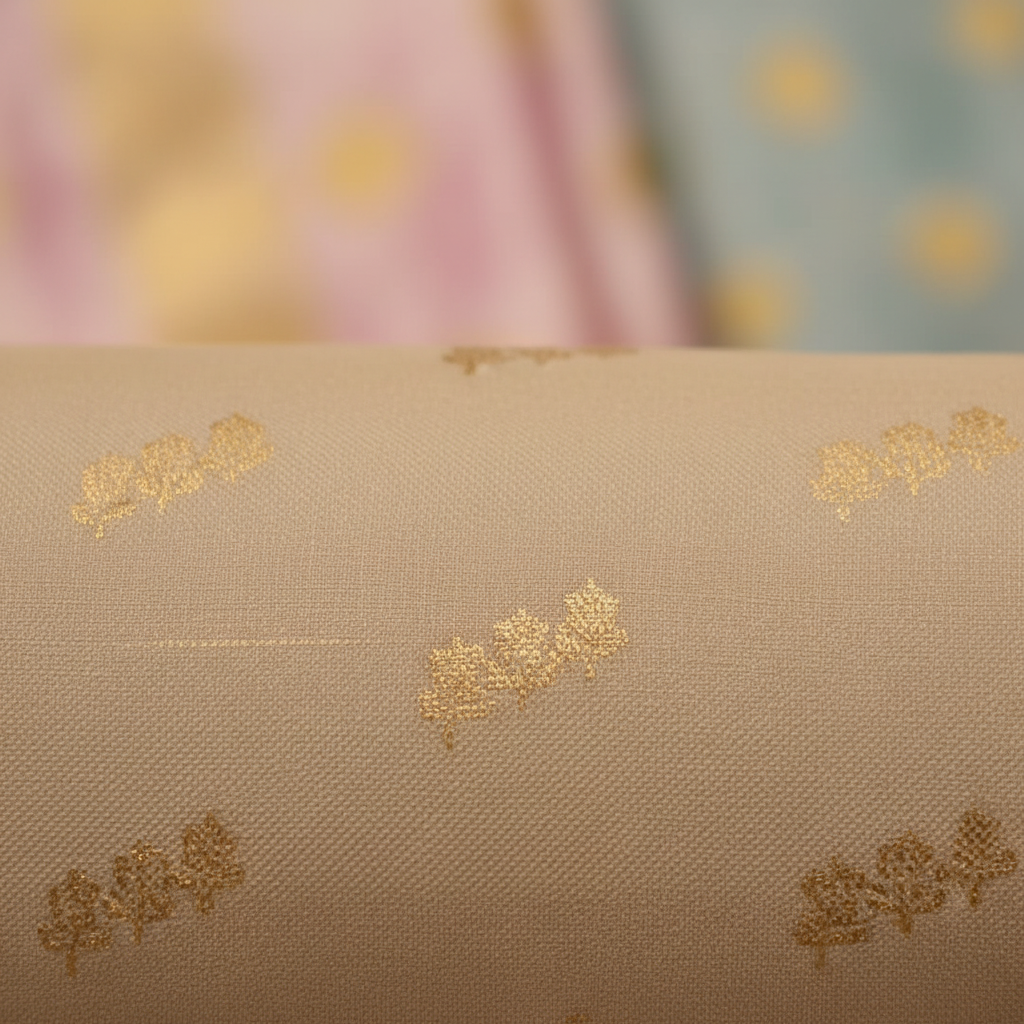 KUBERAN BEIGE RED SOFT SILK SAREE