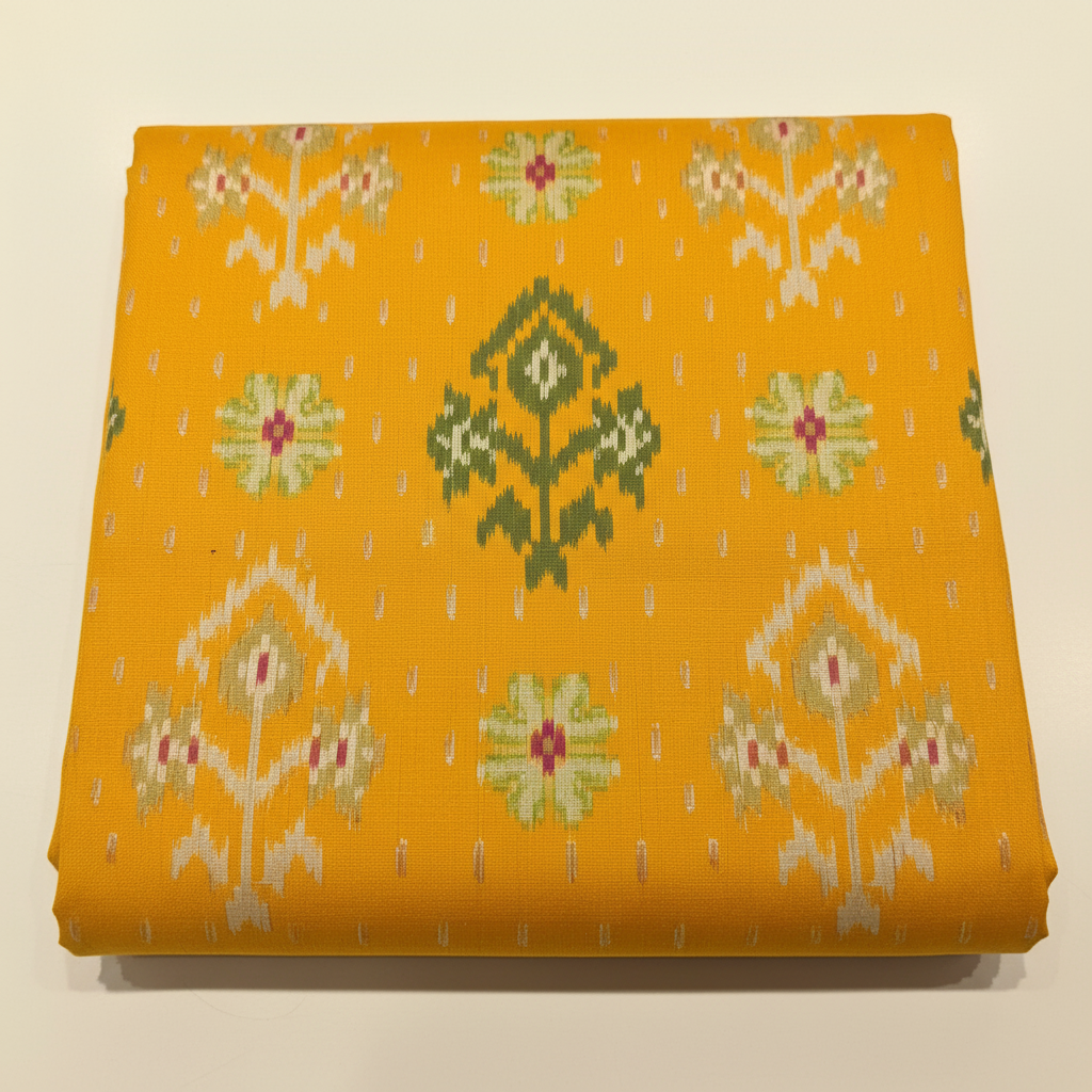 KUBERAN YELLOW POCHAMPALLY SILK SAREE