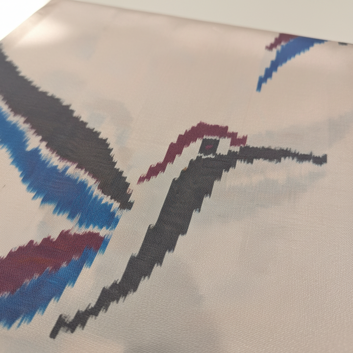 KUBERAN OFF WHITE POCHAMPALLY SILK SAREE