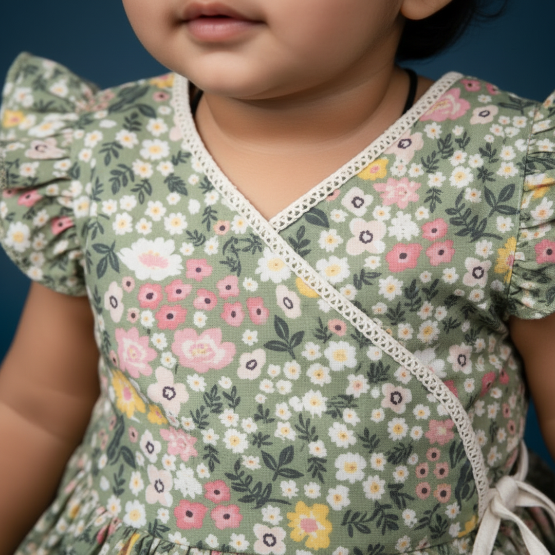 KUBERAN FLORAL PRINT FROCK