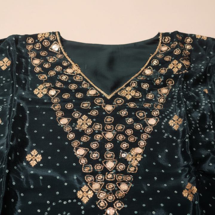 Kuberan Teal Green Embellished Salwar Kameez