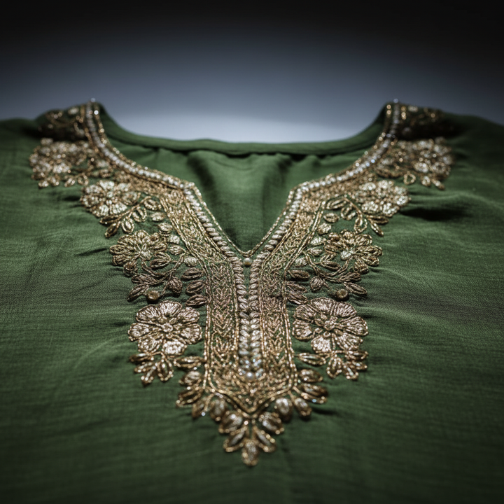 Kuberan Olive Green Salwar Kameez Set