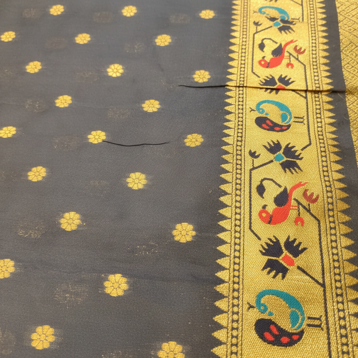 Kuberan Blue Paithani Running Material