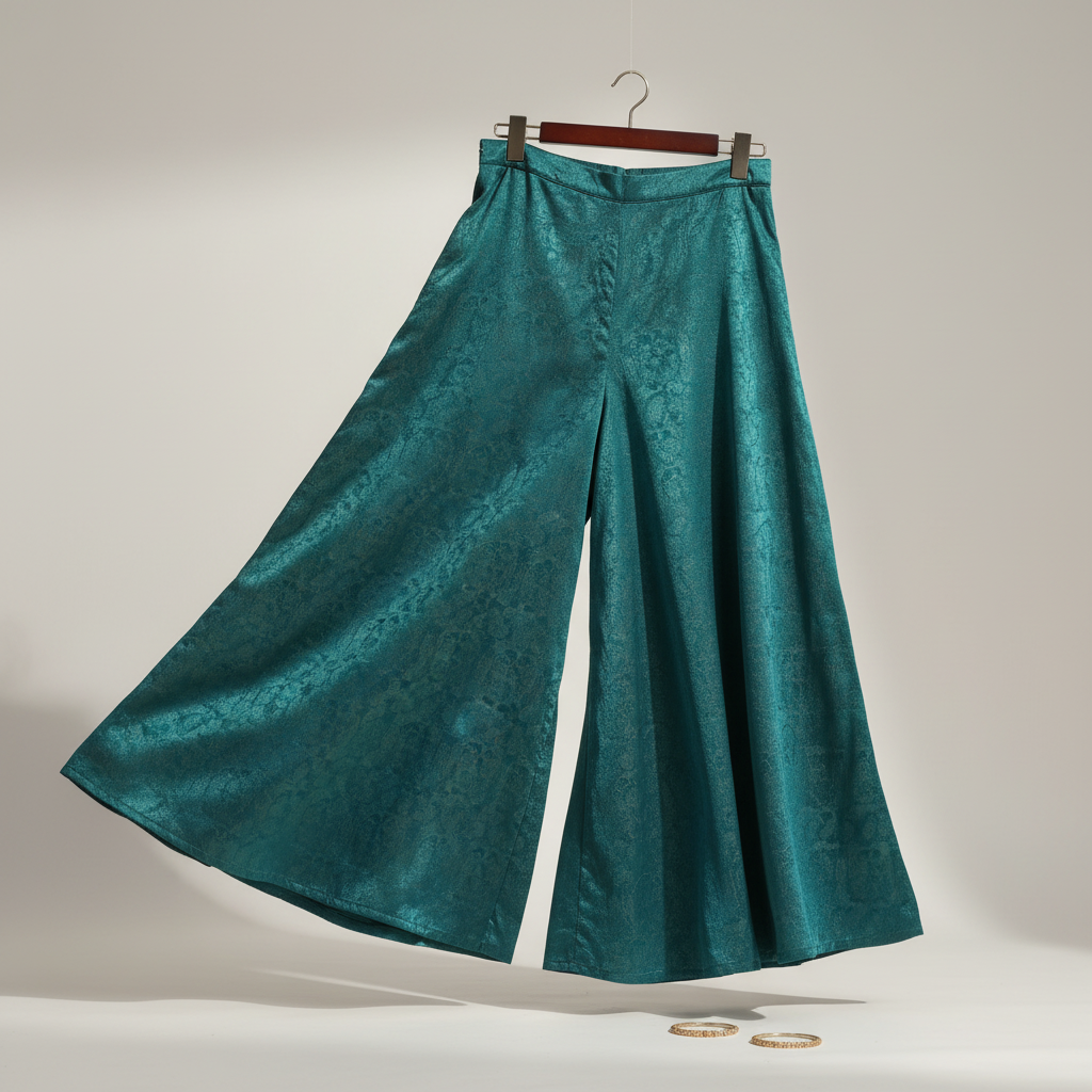 Kuberan Kids Palazzo Set - Embellished Green