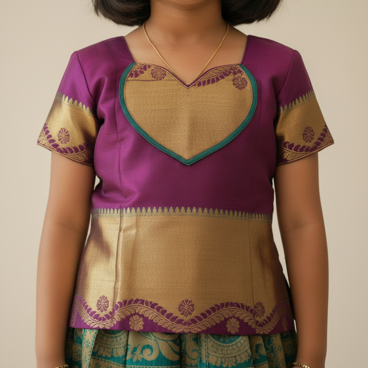Kuberan Pure Silk Readymade Pavada