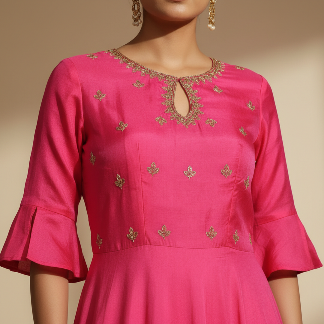 KUBERAN HOT PINK GOWN
