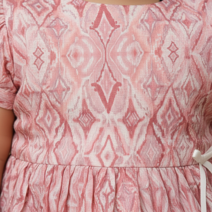 KUBERAN Pink Cotton FROCK