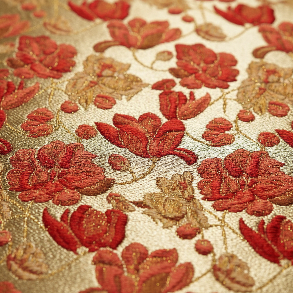 KUBERAN RED AND GOLD INDOWESTERN