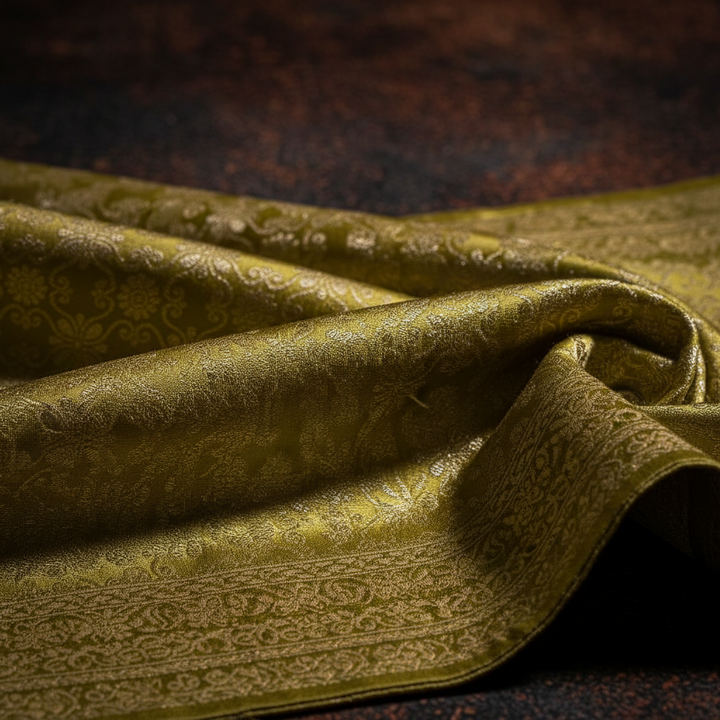 KUBERAN OLIVE GREEN DRESS MATERIAL