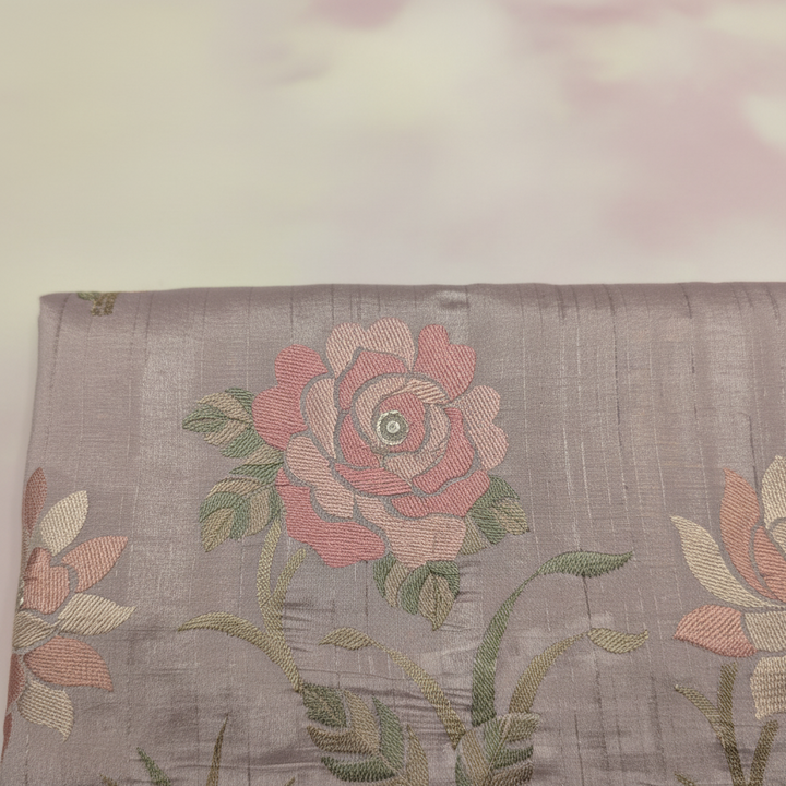 KUBERAN ROSE PINK TUSSAR SILK SAREE
