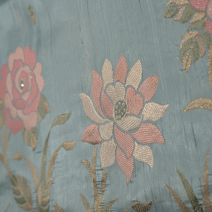 KUBERAN BLUE TUSSAR SILK SAREE