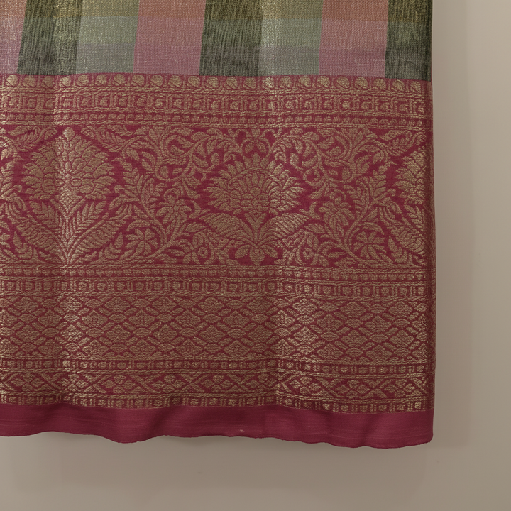 KUBERAN MULTI BROCADE SEMI SILK SAREE